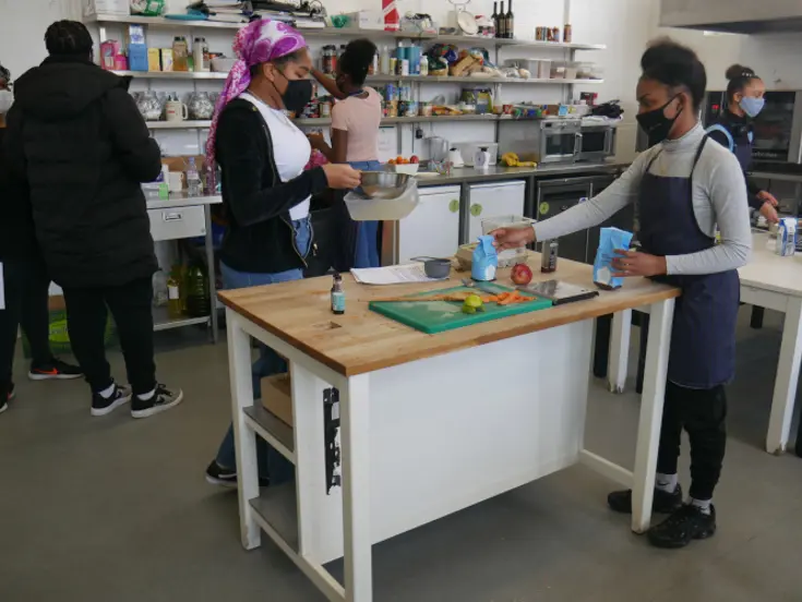 Taking part in cooking classes in Lift Kitchen